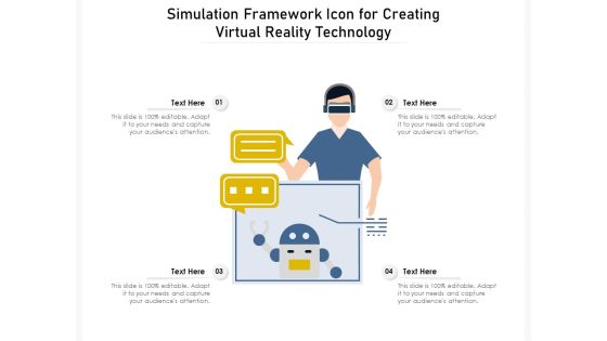 Simulation Framework Icon For Creating Virtual Reality Technology Ppt PowerPoint Presentation Outline Examples PDF Simulation Framework Icon For Creating Virtual Reality Technology Ppt PowerPoint Presentation Outline Examples PDF