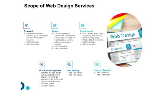Site Development And Design Scope Of Web Design Services Ppt Slides Objects PDF Site Development And Design Scope Of Web Design Services Ppt Slides Objects PDF