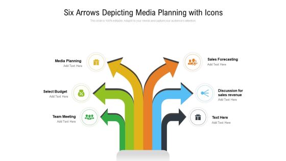 Six Arrows Depicting Media Planning With Icons Ppt PowerPoint Presentation File Graphic Images PDF Six Arrows Depicting Media Planning With Icons Ppt PowerPoint Presentation File Graphic Images PDF