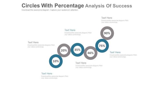 Six Circles For Percentage Value Analysis Powerpoint Slides Six Circles For Percentage Value Analysis Powerpoint Slides