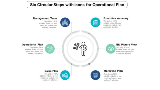 Six Circular Steps With Icons For Operational Plan Ppt Powerpoint Presentation Professional Smartart Six Circular Steps With Icons For Operational Plan Ppt Powerpoint Presentation Professional Smartart