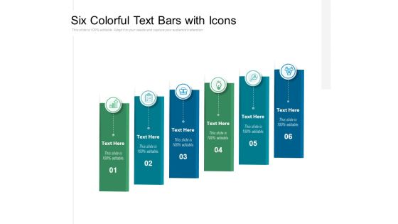 Six Colorful Text Bars With Icons Ppt PowerPoint Presentation Styles Outfit Six Colorful Text Bars With Icons Ppt PowerPoint Presentation Styles Outfit