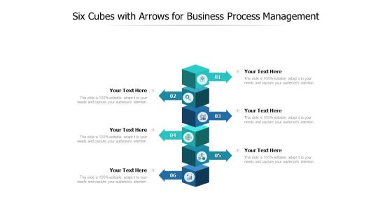 Six Cubes With Arrows For Business Process Management Ppt PowerPoint Presentation Inspiration Six Cubes With Arrows For Business Process Management Ppt PowerPoint Presentation Inspiration