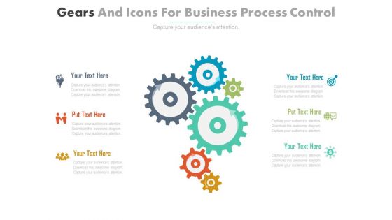 Six Gears With Strategy And Business Icons Powerpoint Template Six Gears With Strategy And Business Icons Powerpoint Template