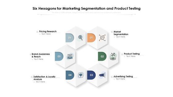 six hexagons for marketing segmentation and product testing ppt powerpoint presentation ideas guidelines pdf six hexagons for marketing segmentation and product testing ppt powerpoint presentation ideas guidelines pdf