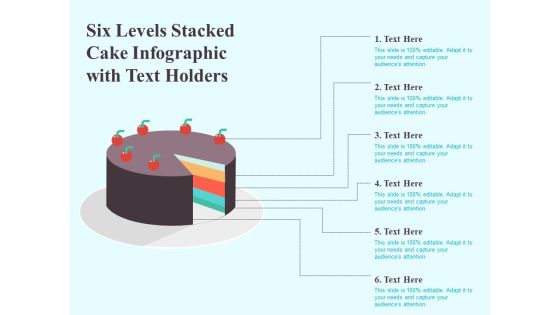 Six Levels Stacked Cake Infographic With Text Holders Ppt PowerPoint Presentation Portfolio Good PDF Six Levels Stacked Cake Infographic With Text Holders Ppt PowerPoint Presentation Portfolio Good PDF