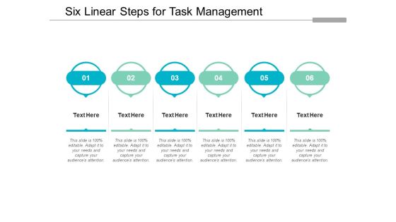 Six Linear Steps For Task Management Ppt PowerPoint Presentation Infographics Portrait Six Linear Steps For Task Management Ppt PowerPoint Presentation Infographics Portrait