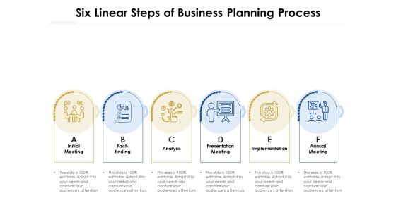 Six Linear Steps Of Business Planning Process Ppt PowerPoint Presentation File Inspiration PDF Six Linear Steps Of Business Planning Process Ppt PowerPoint Presentation File Inspiration PDF