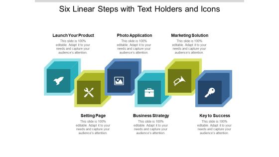 Six Linear Steps With Text Holders And Icons Ppt PowerPoint Presentation Show Mockup Six Linear Steps With Text Holders And Icons Ppt PowerPoint Presentation Show Mockup