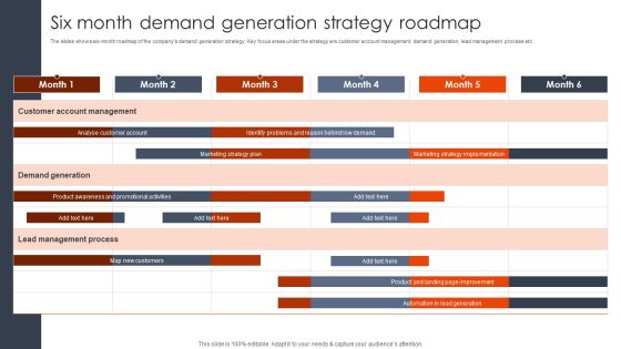 Six Month Demand Generation Strategy Roadmap Client Acquisition Techniques To Boost Sales Diagrams PDF Six Month Demand Generation Strategy Roadmap Client Acquisition Techniques To Boost Sales Diagrams PDF