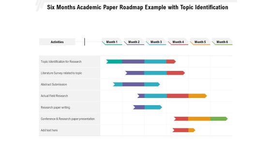 Six Months Academic Paper Roadmap Example With Topic Identification Guidelines Six Months Academic Paper Roadmap Example With Topic Identification Guidelines