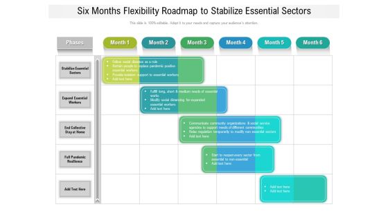 Six Months Flexibility Roadmap To Stabilize Essential Sectors Elements Six Months Flexibility Roadmap To Stabilize Essential Sectors Elements