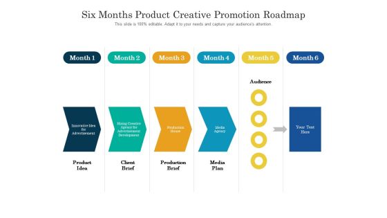 Six Months Product Creative Promotion Roadmap Designs Six Months Product Creative Promotion Roadmap Designs