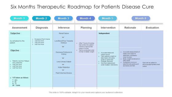 Six Months Therapeutic Roadmap For Patients Disease Cure Background Six Months Therapeutic Roadmap For Patients Disease Cure Background