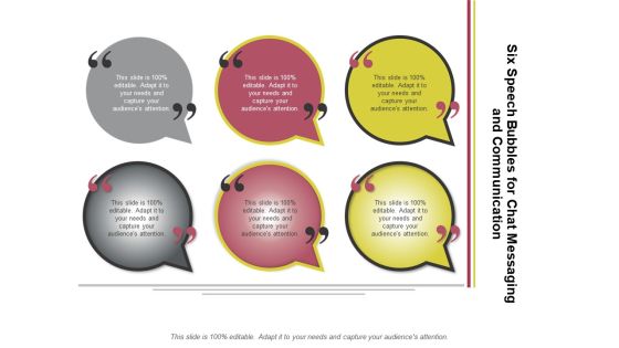 Six Speech Bubbles For Chat Messaging And Communication Ppt PowerPoint Presentation Model Templates Six Speech Bubbles For Chat Messaging And Communication Ppt PowerPoint Presentation Model Templates