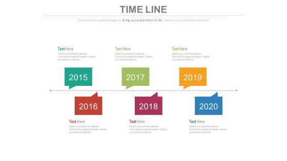 Six Staged Linear Year Based Timeline Powerpoint Slides Six Staged Linear Year Based Timeline Powerpoint Slides