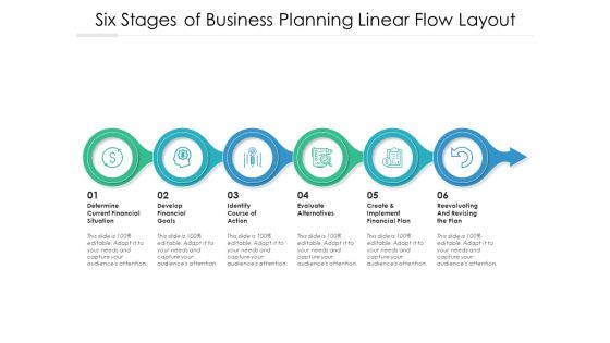 Six Stages Of Business Planning Linear Flow Layout Ppt PowerPoint Presentation Gallery Sample PDF Six Stages Of Business Planning Linear Flow Layout Ppt PowerPoint Presentation Gallery Sample PDF