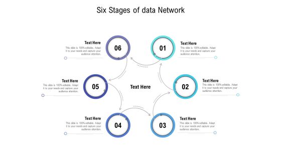 Six Stages Of Data Network Ppt PowerPoint Presentation Layouts Sample