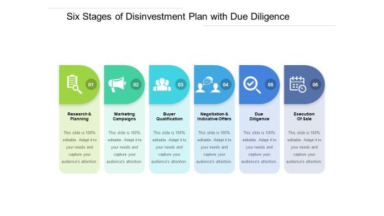 Six Stages Of Disinvestment Plan With Due Diligence Ppt PowerPoint Presentation Gallery Template PDF Six Stages Of Disinvestment Plan With Due Diligence Ppt PowerPoint Presentation Gallery Template PDF