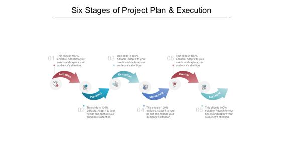 Six Stages Of Project Plan And Execution Ppt PowerPoint Presentation File Format Ideas