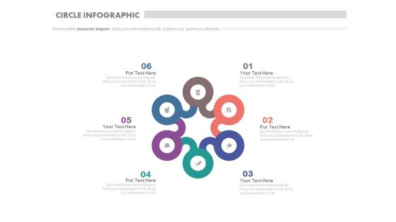 Six Steps Circle Infographics For Process Flow Powerpoint Slides Six Steps Circle Infographics For Process Flow Powerpoint Slides