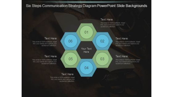 Six Steps Communication Strategy Diagram Powerpoint Slide Backgrounds Six Steps Communication Strategy Diagram Powerpoint Slide Backgrounds