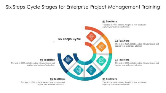 Six Steps Cycle Stages For Enterprise Project Management Training Ppt PowerPoint Presentation Gallery Layouts PDF Six Steps Cycle Stages For Enterprise Project Management Training Ppt PowerPoint Presentation Gallery Layouts PDF