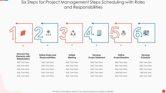 Six Steps For Project Management Steps Scheduling With Roles And Responsibllities Guidelines PDF Six Steps For Project Management Steps Scheduling With Roles And Responsibllities Guidelines PDF