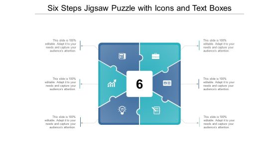 Six Steps Jigsaw Puzzle With Icons And Text Boxes Ppt Powerpoint Presentation Professional Influencers Six Steps Jigsaw Puzzle With Icons And Text Boxes Ppt Powerpoint Presentation Professional Influencers