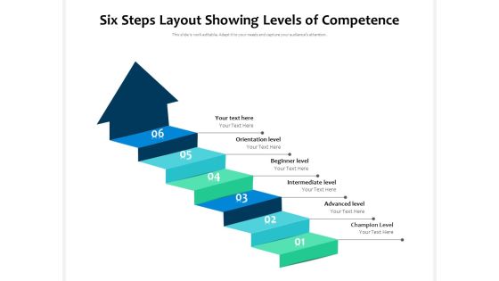Six Steps Layout Showing Levels Of Competence Ppt PowerPoint Presentation Ideas Design Templates PDF Six Steps Layout Showing Levels Of Competence Ppt PowerPoint Presentation Ideas Design Templates PDF