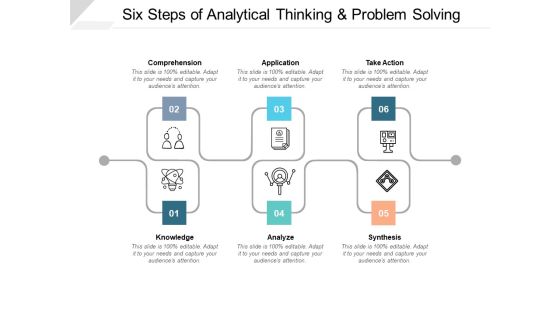 Six Steps Of Analytical Thinking And Problem Solving Ppt PowerPoint Presentation Portfolio Example