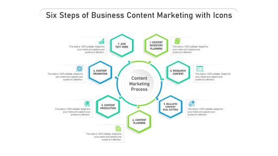 Six Steps Of Business Content Marketing With Icons Ppt PowerPoint Presentation Icon Layouts PDF Six Steps Of Business Content Marketing With Icons Ppt PowerPoint Presentation Icon Layouts PDF