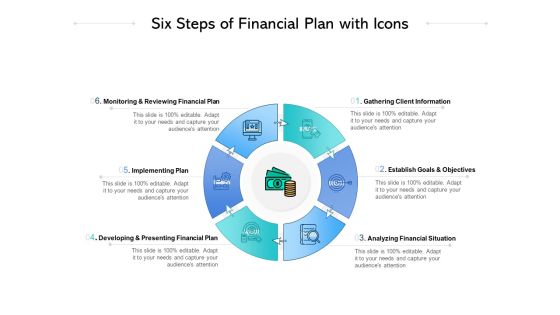 Six Steps Of Financial Plan With Icons Ppt PowerPoint Presentation Slides Show Six Steps Of Financial Plan With Icons Ppt PowerPoint Presentation Slides Show