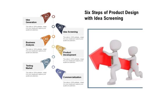 Six Steps Of Product Design With Idea Screening Ppt PowerPoint Presentation Icon Infographics PDF Six Steps Of Product Design With Idea Screening Ppt PowerPoint Presentation Icon Infographics PDF