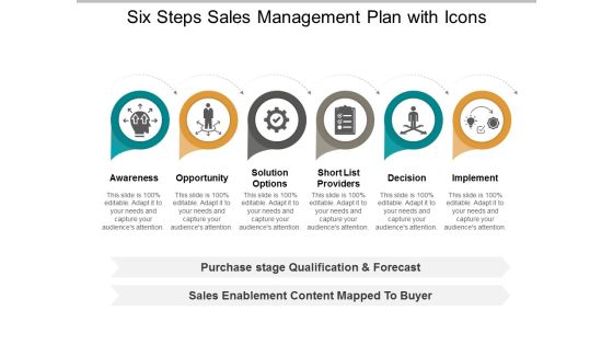 Six Steps Sales Management Plan With Icons Ppt Powerpoint Presentation Styles Format Six Steps Sales Management Plan With Icons Ppt Powerpoint Presentation Styles Format