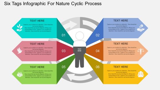 Six Tags Infographic For Nature Cyclic Process Powerpoint Template Six Tags Infographic For Nature Cyclic Process Powerpoint Template