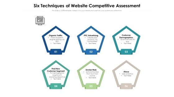 Six Techniques Of Website Competitive Assessment Ppt PowerPoint Presentation Inspiration Layouts PDF Six Techniques Of Website Competitive Assessment Ppt PowerPoint Presentation Inspiration Layouts PDF