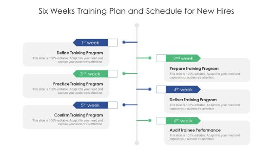Six Weeks Training Plan And Schedule For New Hires Ppt Infographic Template Portrait PDF Six Weeks Training Plan And Schedule For New Hires Ppt Infographic Template Portrait PDF
