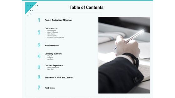 Skill Development Employee Training Table Of Contents Summary PDF