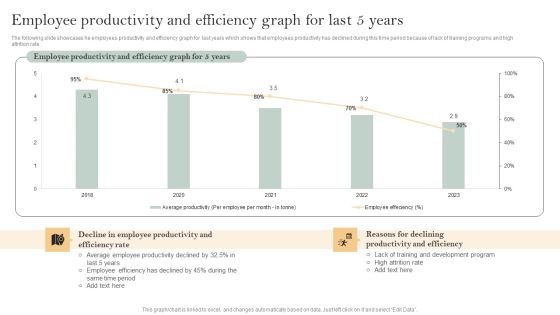 Skill Enhancement Plan Employee Productivity And Efficiency Graph For Last 5 Years Microsoft PDF Skill Enhancement Plan Employee Productivity And Efficiency Graph For Last 5 Years Microsoft PDF