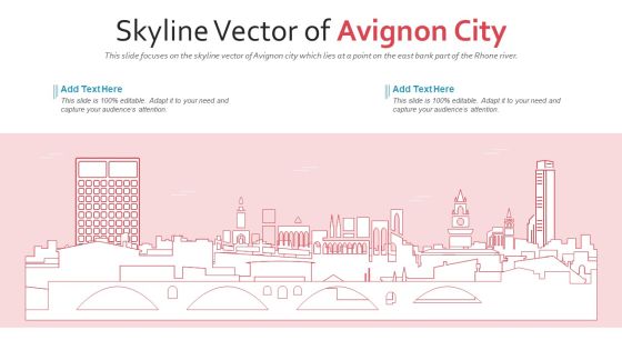 Skyline Vector Of Avignon City PowerPoint Presentation Ppt Template PDF Skyline Vector Of Avignon City PowerPoint Presentation Ppt Template PDF