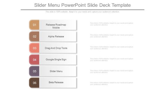 Slider Menu Powerpoint Slide Deck Template Slider Menu Powerpoint Slide Deck Template