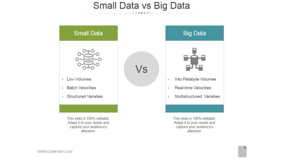 Small Data Vs Big Data Ppt PowerPoint Presentation Inspiration Small Data Vs Big Data Ppt PowerPoint Presentation Inspiration