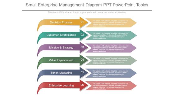 Small Enterprise Management Diagram Ppt Powerpoint Topics