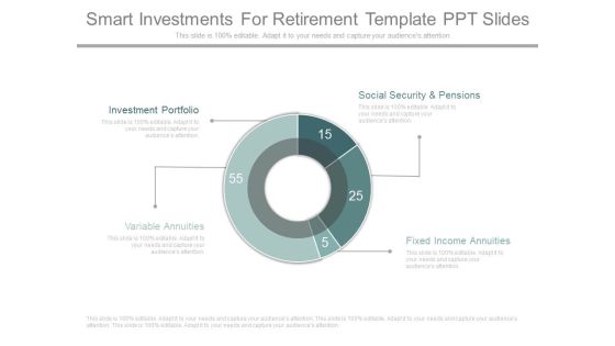 Smart Investments For Retirement Template Ppt Slides