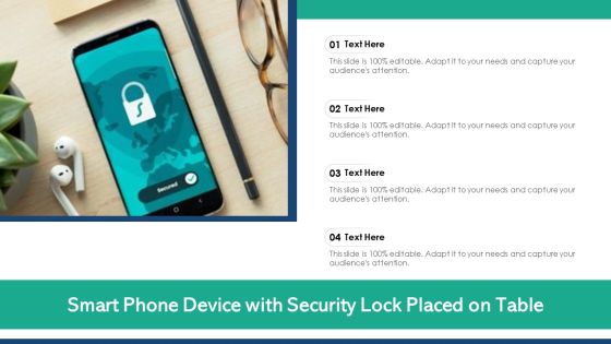 Smart Phone Device With Security Lock Placed On Table Ppt Professional Inspiration PDF Smart Phone Device With Security Lock Placed On Table Ppt Professional Inspiration PDF