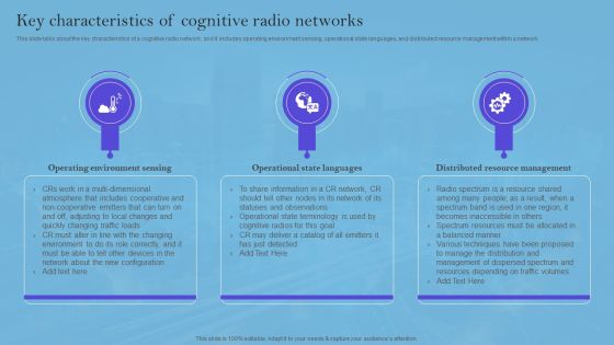 Smart Wireless Sensor Networks Key Characteristics Of Cognitive Radio Networks Professional PDF Smart Wireless Sensor Networks Key Characteristics Of Cognitive Radio Networks Professional PDF