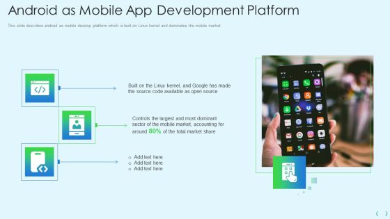 Smartphone Operating System Development IT Android As Mobile App Development Platform Icons PDF Smartphone Operating System Development IT Android As Mobile App Development Platform Icons PDF