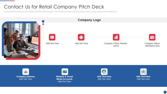 Smartwatch Firm Investment Pitch Deck Contact Us For Retail Company Pitch Deck Microsoft PDF Smartwatch Firm Investment Pitch Deck Contact Us For Retail Company Pitch Deck Microsoft PDF