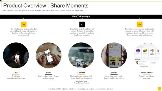 Snapchat Capital Investment Elevator Pitch Deck Product Overview Share Moments Summary Pdf Snapchat Capital Investment Elevator Pitch Deck Product Overview Share Moments Summary Pdf